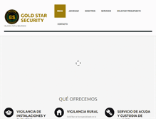 Tablet Screenshot of goldstarseguridad.com